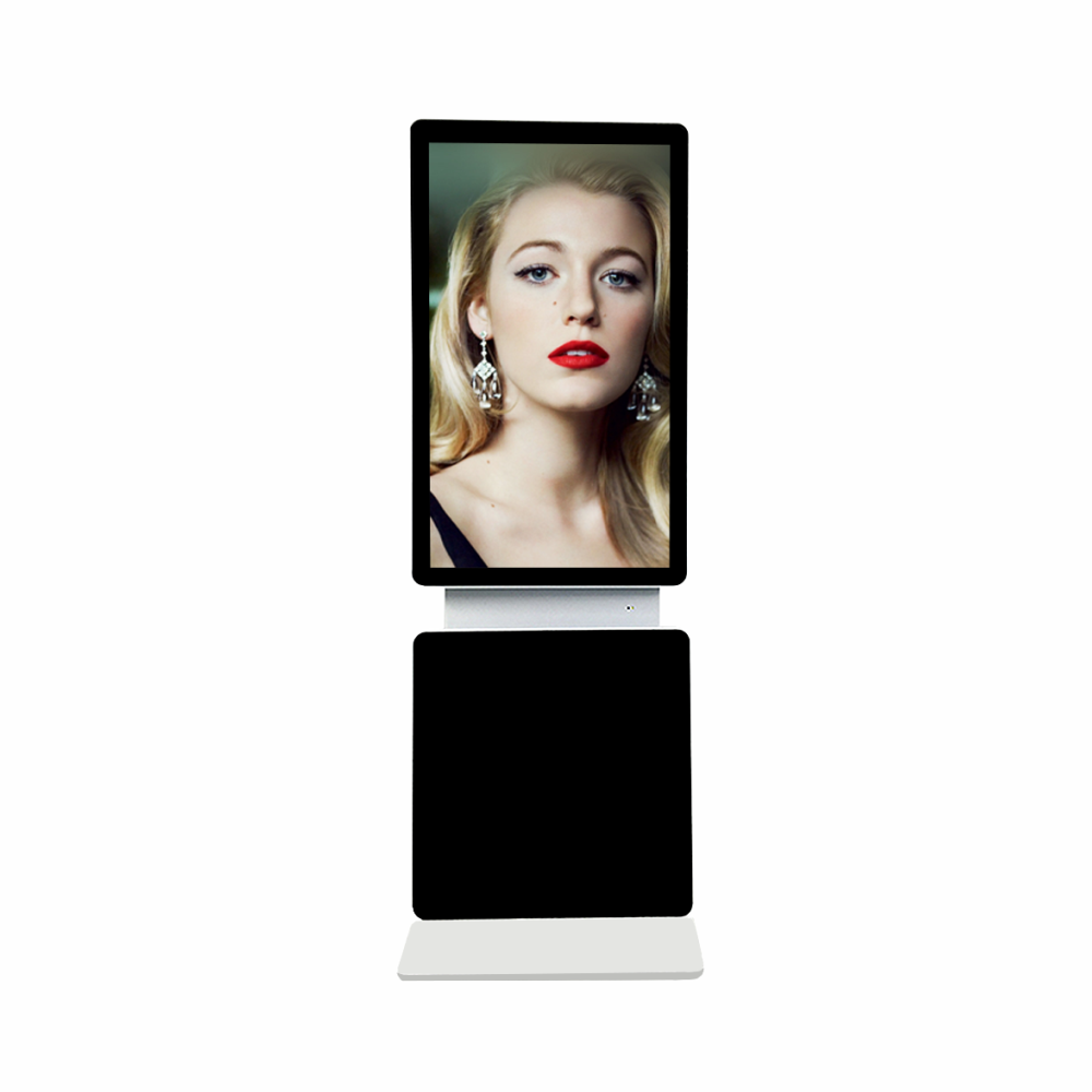 43 49 55 inch rotating freestanding digital signage display with infrared touch
